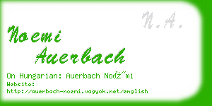 noemi auerbach business card